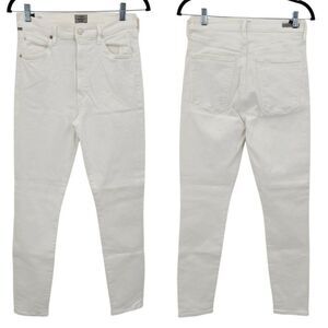 Citizens Of Humanity Chrissy Uber High Rise Skinny Jeans 30 White Stretch City